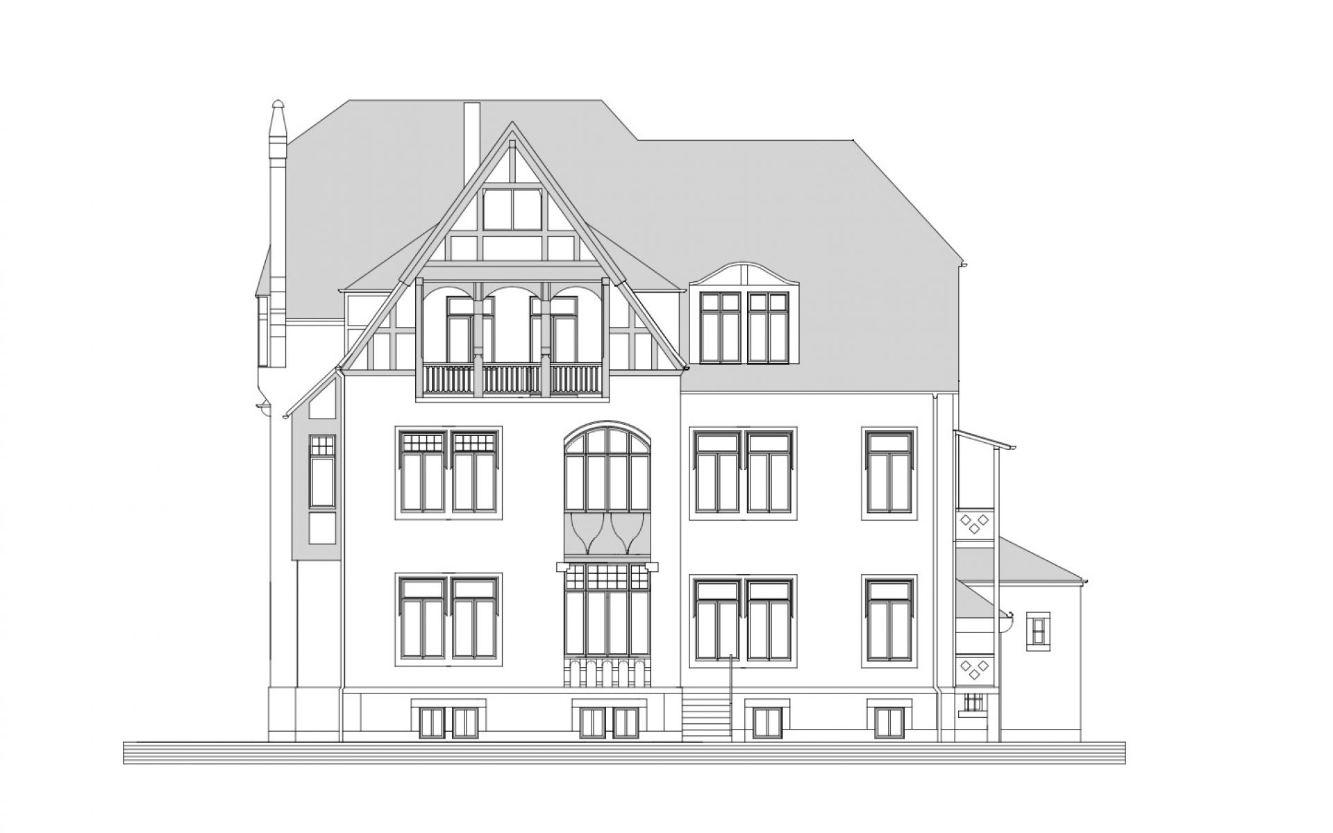 Sanierung denkmalgeschützter Villa Dresden