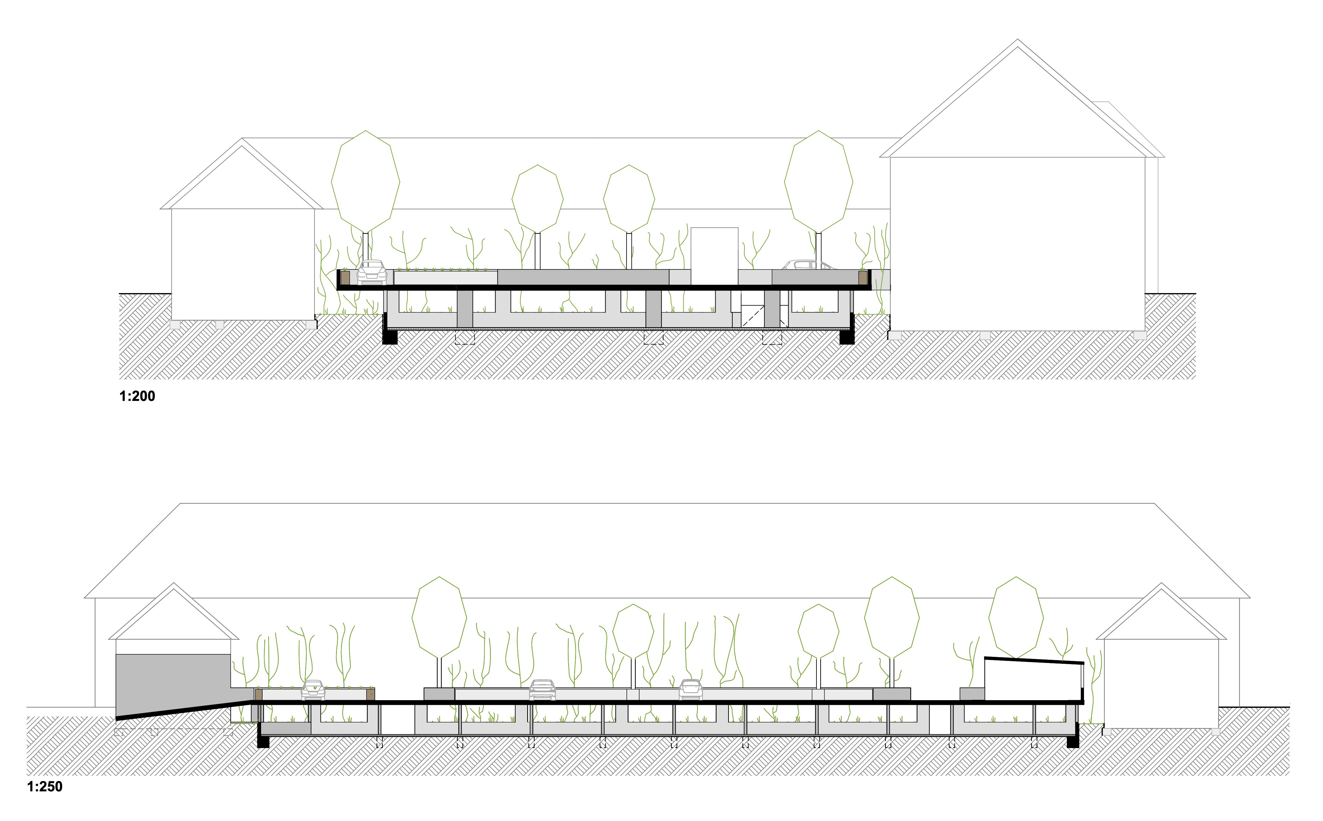 Nachverdichtung Innenhofe mit Tiefgarage